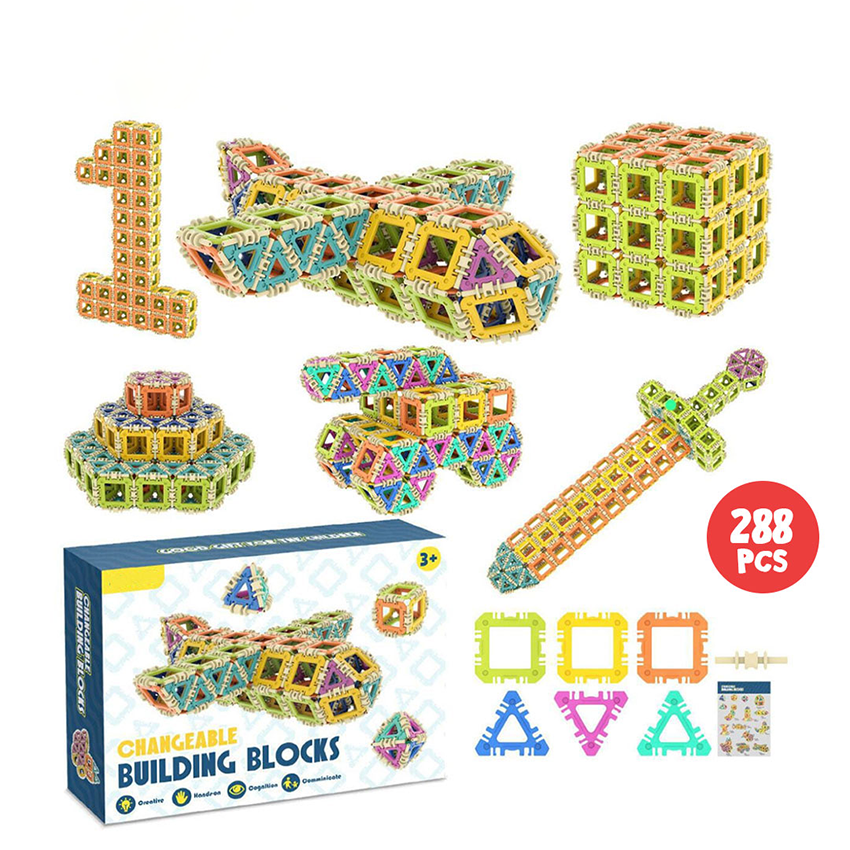 3D Changeable Building Blocks 288pcs
