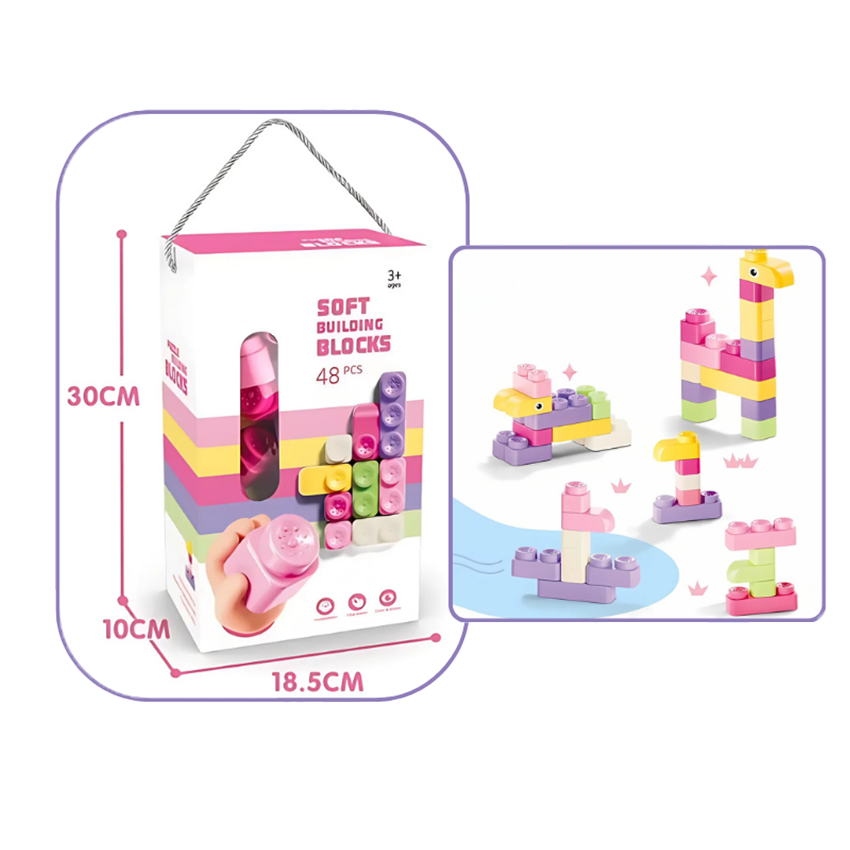 DIY Soft Building Blocks 48 pcs!