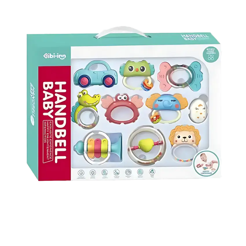 Handbell Baby Rattles Set 10 pcs