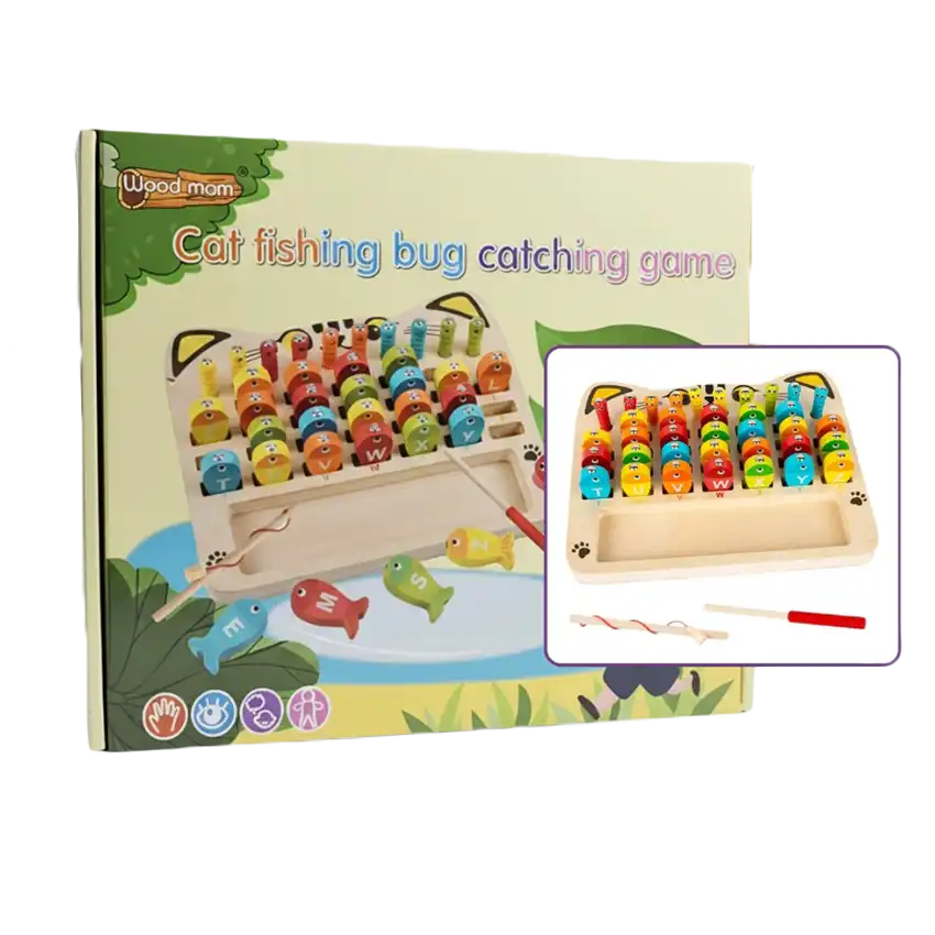 Cat Fishing Bug Catching Game