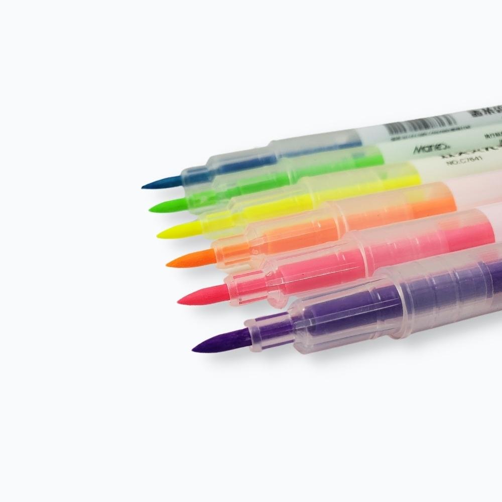 Maries Double-Headed Highlighter | 6 Color Pack