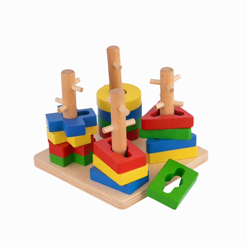 New All Geometric Shapes Four Column Sets