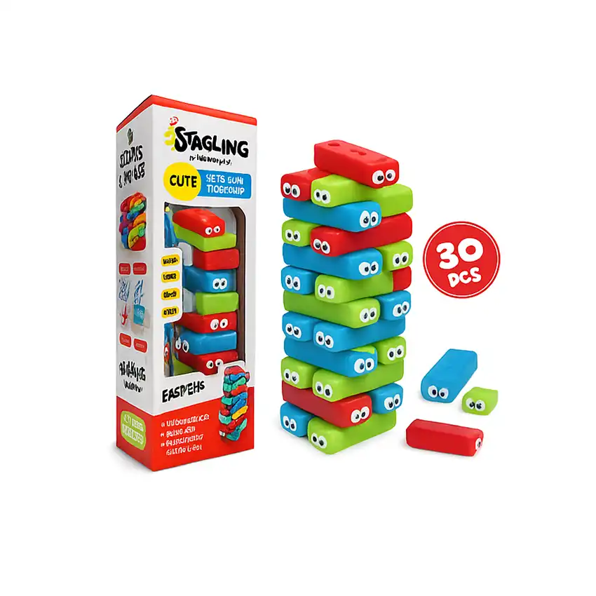 30 Piece Stacking Block Building Set – Learn and Grow