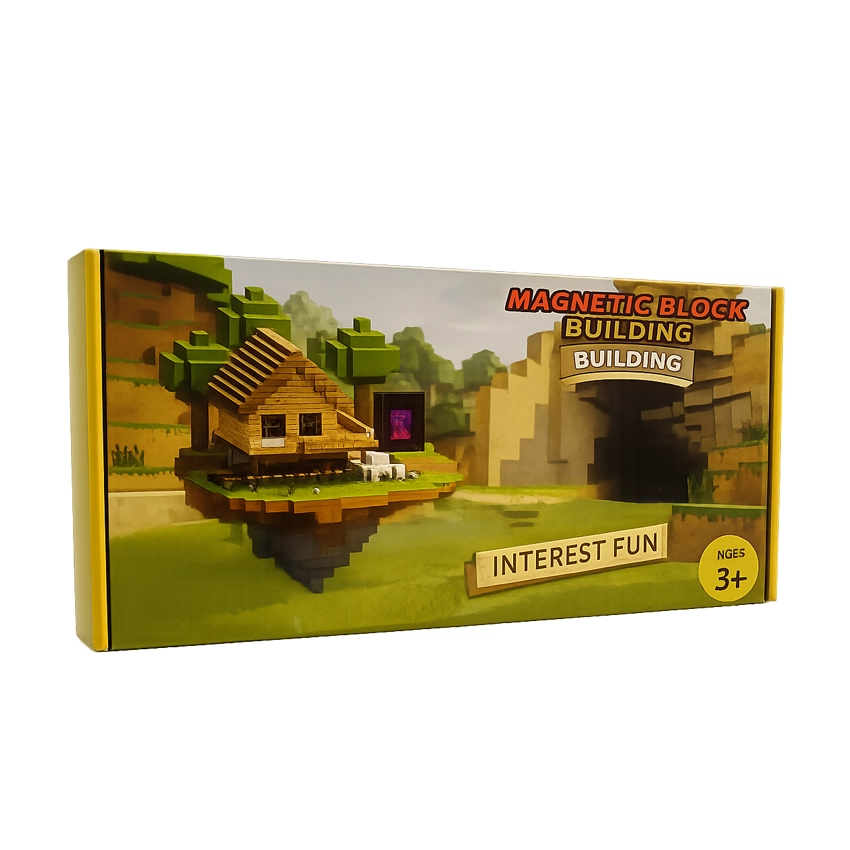 Magnetic Block Farm Building Set