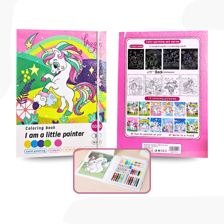 Unicorn Coloring Book Set