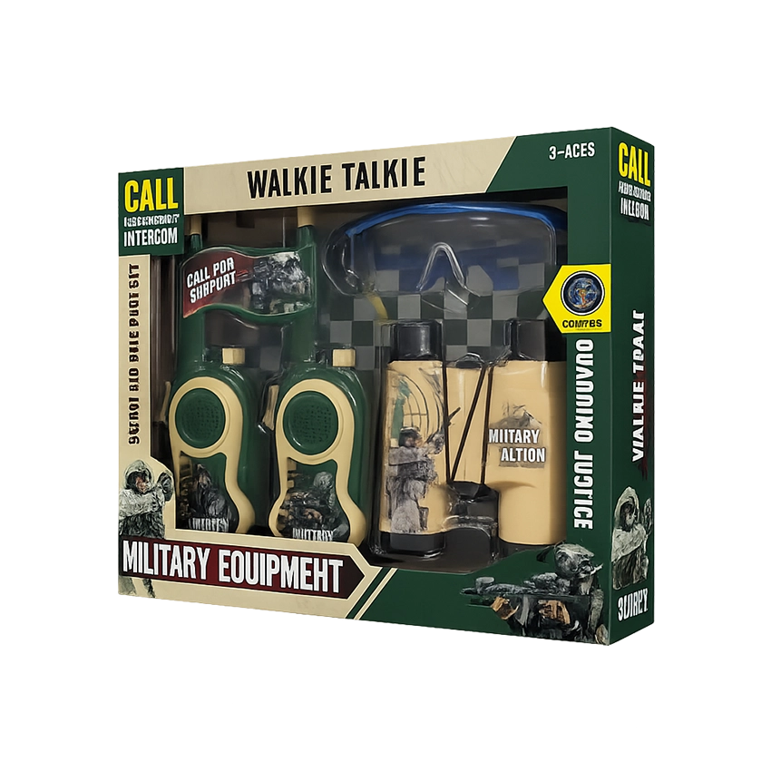 Military Role Play Set with Walkie Talkie