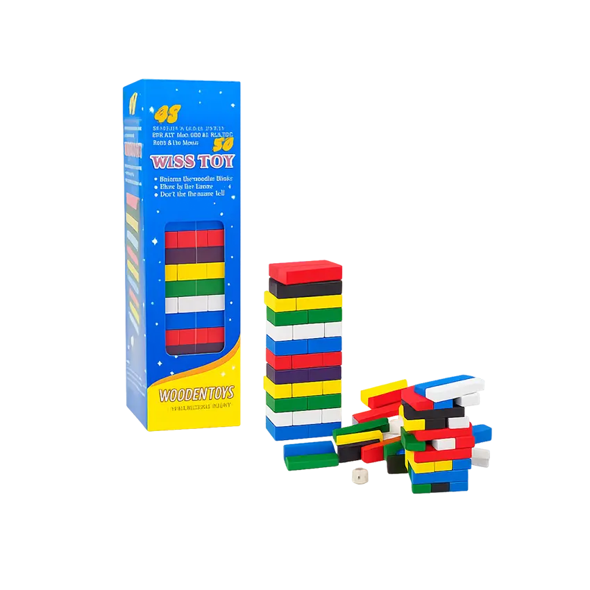 Tumbling Stacking Building Tower Game