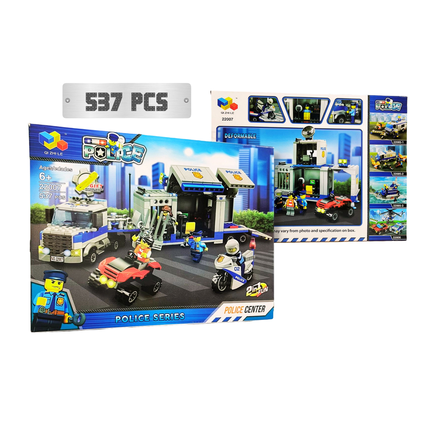 Genius Police Building Blocks Box