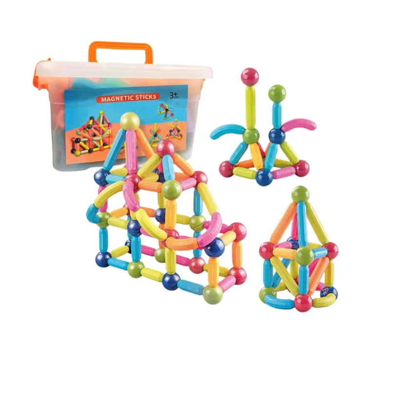 3D Premium Magnetic Rods 64 pcs