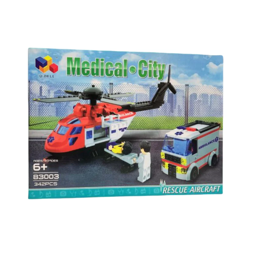 Medical City with Rescue Aircraft Building Blocks