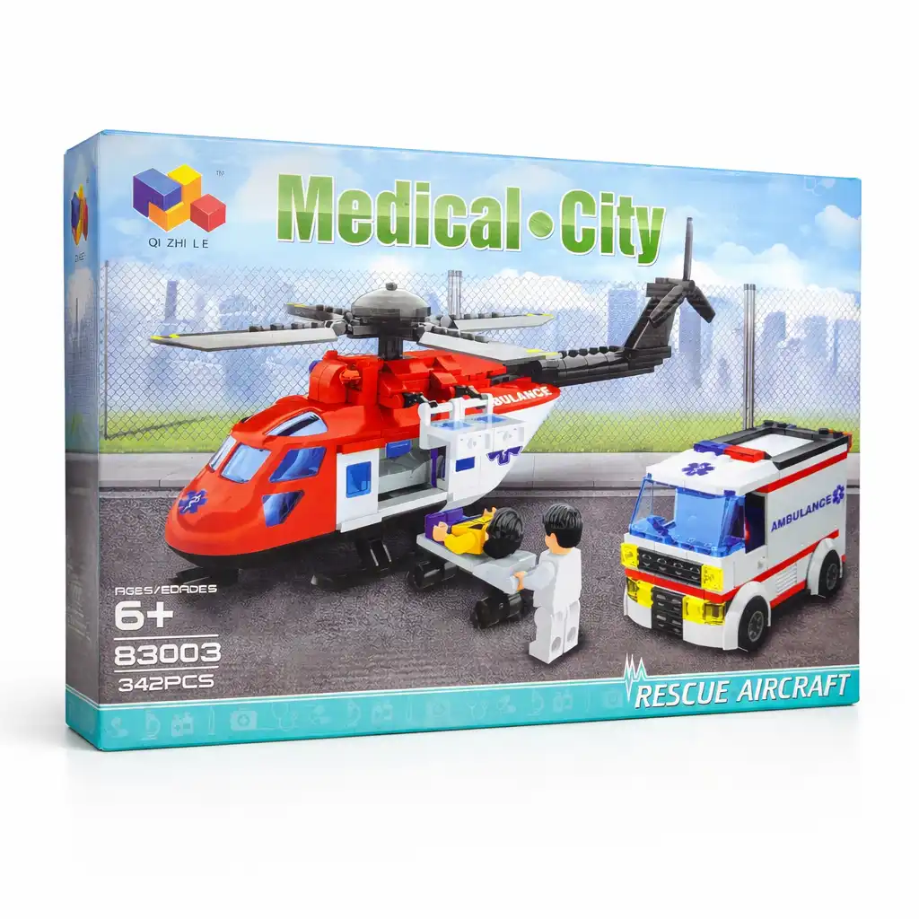 Medical City with Rescue Aircraft Building Blocks