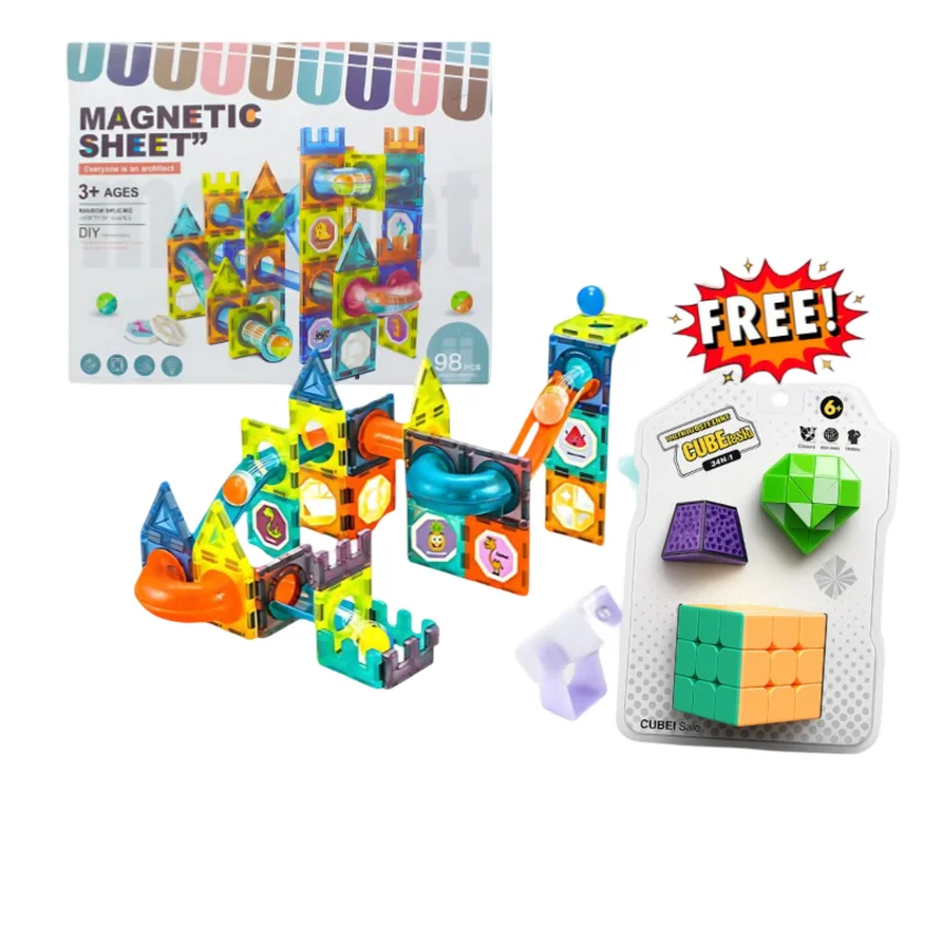 3D STEM Magnetic Sheets 98 Pcs