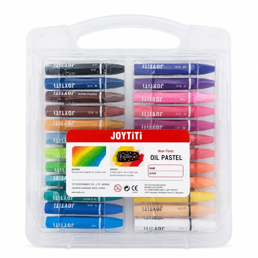 JOYTiTi 24 Colors Non-Toxic Oil Pastel Set