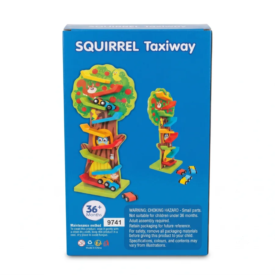 Squirrel Taxiway Wooden Car Ramp Track Set