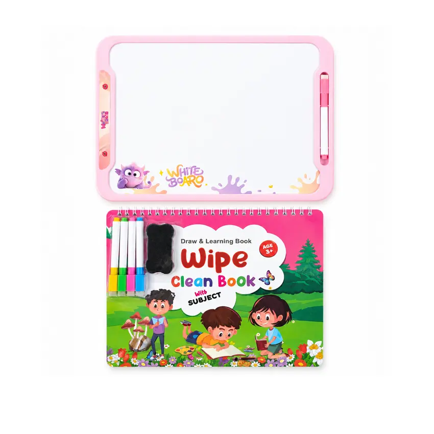 White Board with Wipe Clean Book
