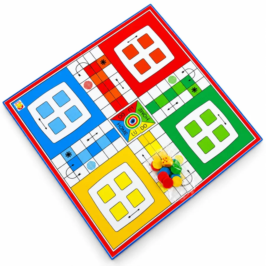 2-in-1 Foldable Ludo & Snakes and Ladders Board Game (14 × 14 Inch) - Image 4