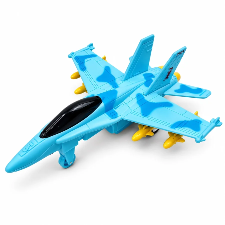 Blue Fighter Jet Toy - Image 4