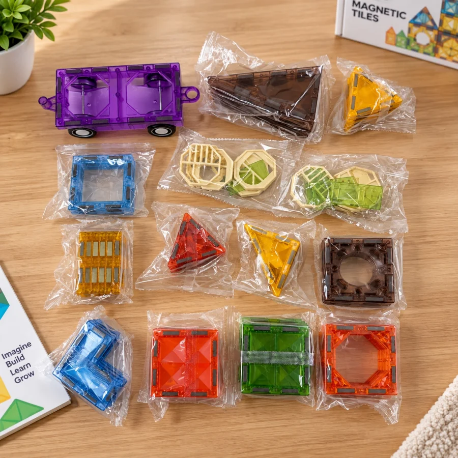 Magnetic Tiles 48 PCS Building Block Set (GW958) - Image 2