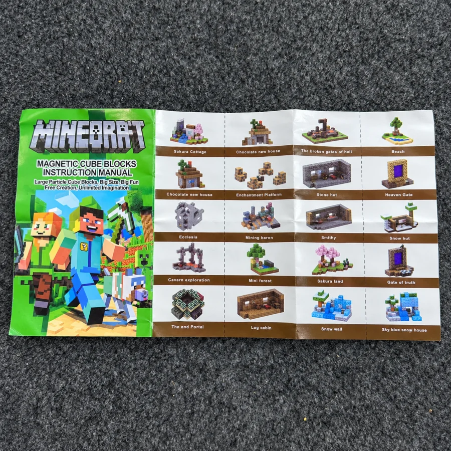 Minecraft Magnetic Cube Blocks Building Set - Image 5