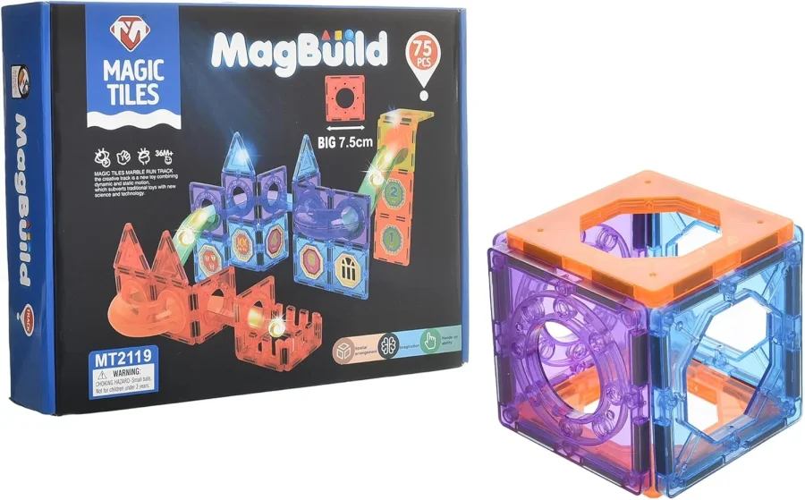 Magic Tiles MagBuild 75 pcs - Image 4