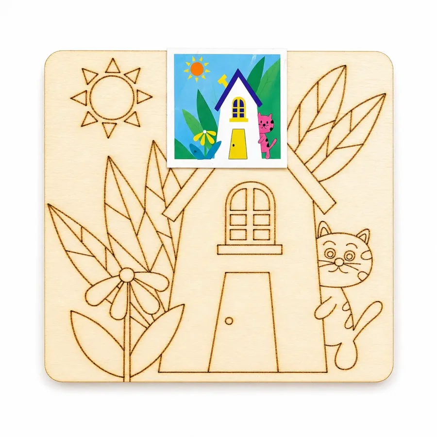 Wooden Colouring Crafts Kits - Image 2