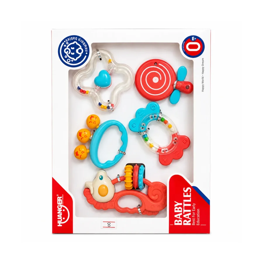 Huanger Premium Baby Rattles 5-Piece