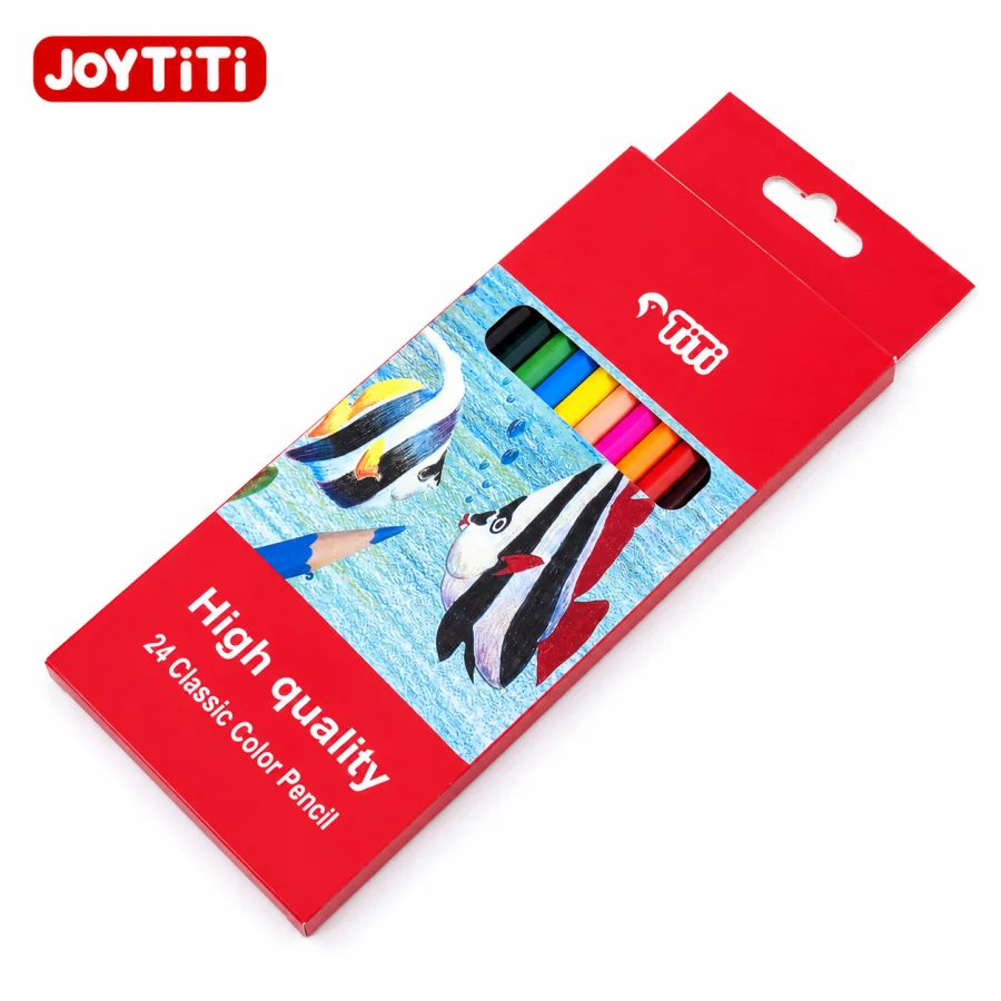 JoyTiTi 24 Classic Color Pencil Set for Kids