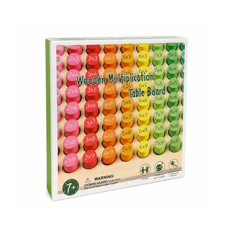 Wooden Multiplication Table Board
